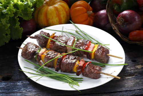 Aucoindemarue Courses En Ligne BROCHETTES DE BŒUF 2 Brochettes