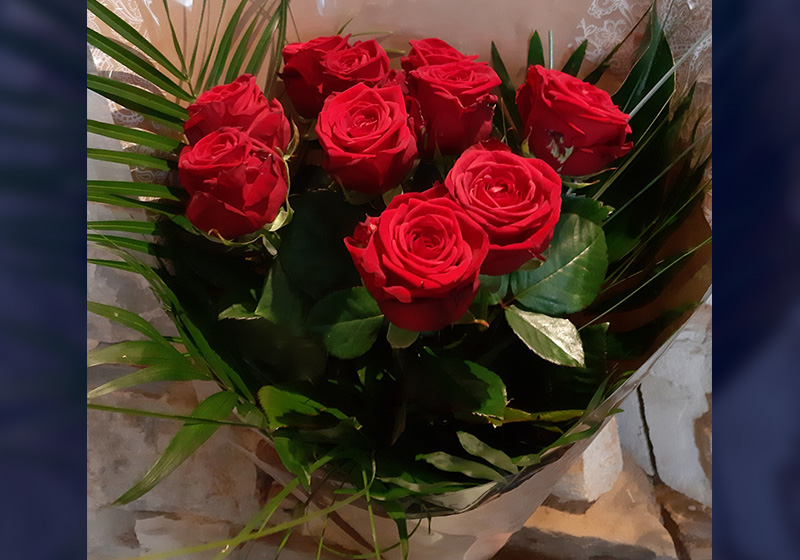 Bouquet de 9 Roses rouges - Au Coin De Ma Rue