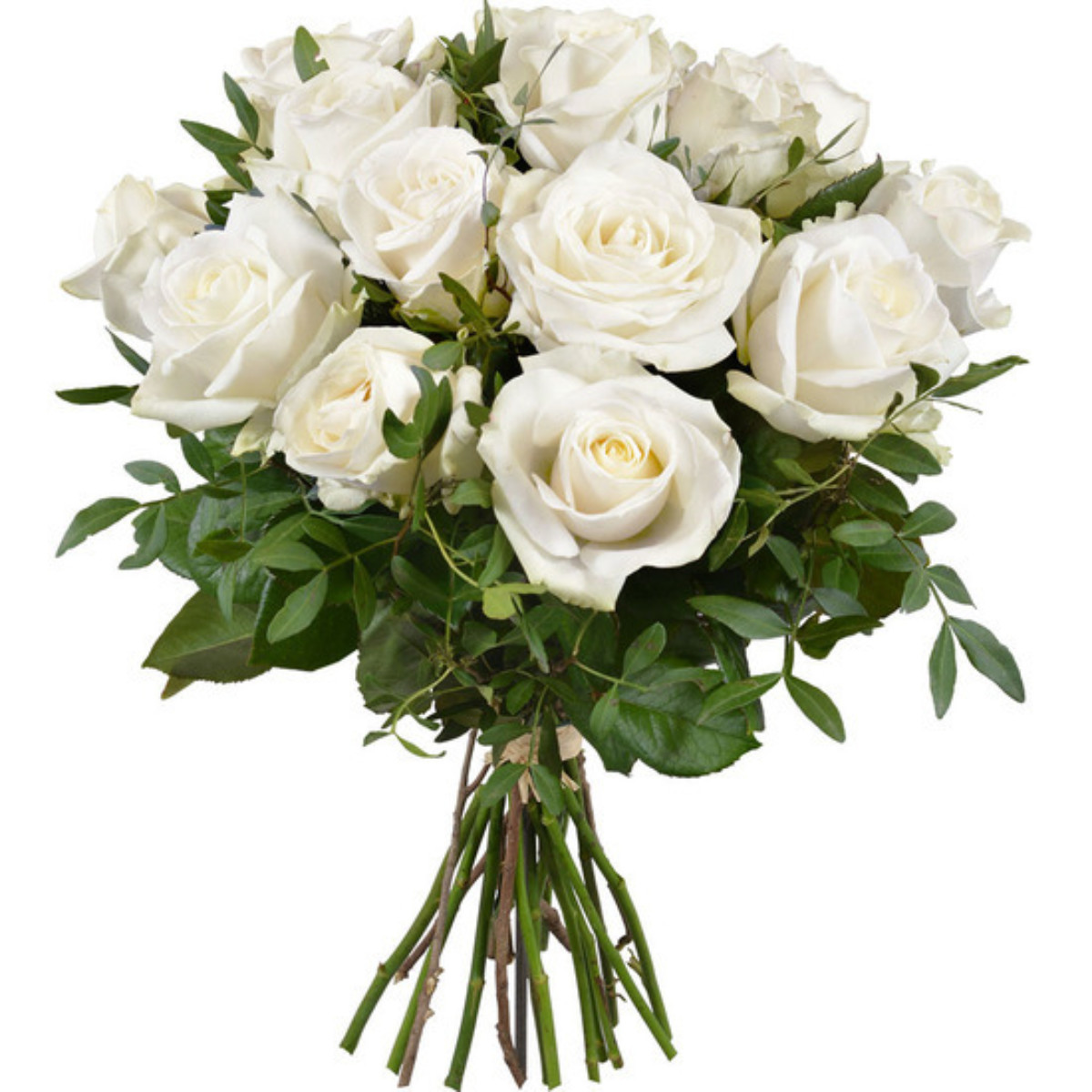 Bouquet de roses blanches - Au Coin De Ma Rue